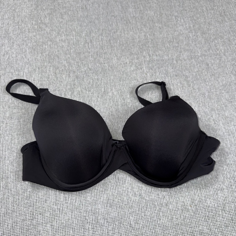 Maidenform One Fab Fit Demi T-Shirt Bra Black Underwire DM7543 Womens 34C